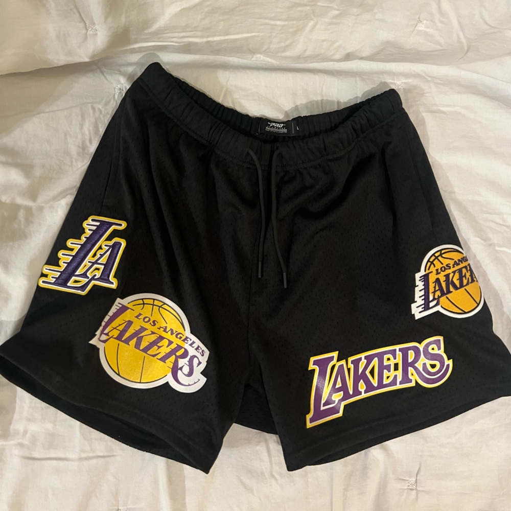 Black Lakers Basketball Shorts
